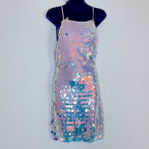 Forever 21 Pink Sequence Mini Dress